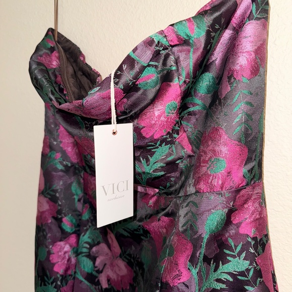 orchard views strapless floral mermaid maxi dress (L) - Picture 4 of 5